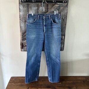 Men's Vintage 619 Orange Tab Stone Wash Levi's Jeans